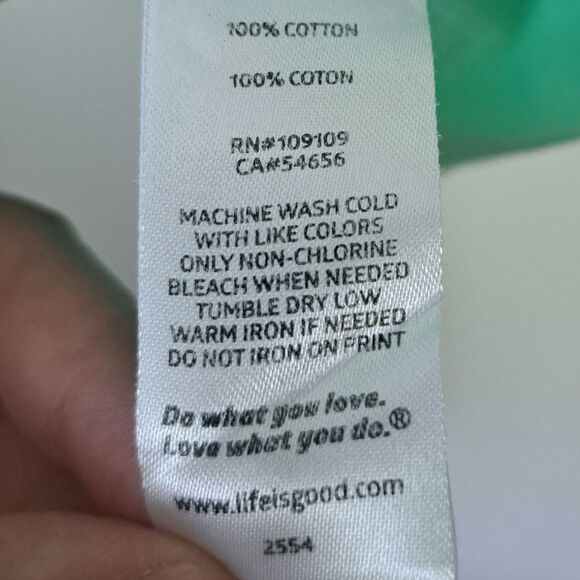 Life is Good Sanibel Island Green Tee Women's Small Short Sleeve Shells - Picture 5 of 7